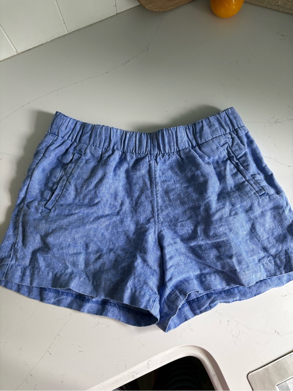 Lilly Pulitzer Blue Linen Shorts